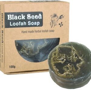 Black Seed Loofah Soap - Natural Green